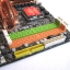 Conector IDE, ATX y slots de Memoria.