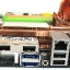 Panel I/O, se aprecia el botón de Clear CMOS, muy útil cuando configuramos parámetros inestables en la BIOS.