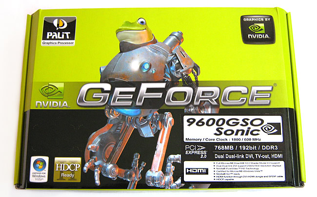 7 Review Palit 9600GSO Sonic 768MB