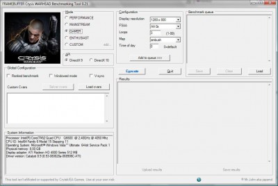 fcwhbt-400x268 Crysis WARHEAD Benchmark Tool 0.24