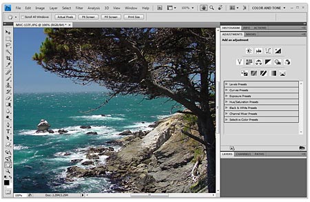 interface interface Adobe: Nuevos detalles de Photoshop CS4