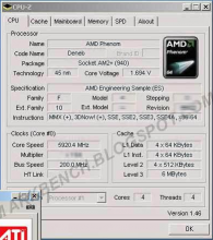 AMD Phenom II X4 940 estable a 5920Mhz