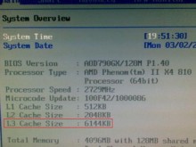 Phenom X4 810: 6 Mb de L3 y no 4 !?! Si o no?!
