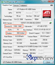 Algunas Radeon HD 4830 vienen con 800SP