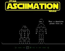Star Wars en codigo Ascii...