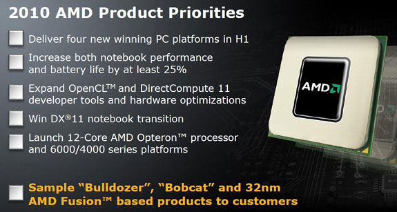 AMD 2010 priorities Nov09 01 AMD anuncia sus planes para el 2010 2011