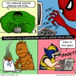 La verdadera razón por la que los super héroes ya no están online