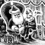Haha cute cartoon from NVIDIA for Intel with love! 