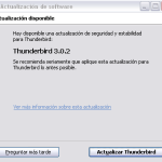 Thunderbird se actualiza a la versión 3.0.2