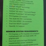 NVIDIA GeForce GTX 480 requerimientos mínimos