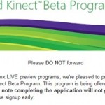 Microsoft estaría enviando invitaciones para la Beta del Kinect