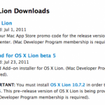 Mac OSX 10.7.2 liberado a los Desarrolladores para iCloud