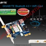 Bluetooth 4.0 y WiFi en una sola tarjeta en placas Gigabyte X79