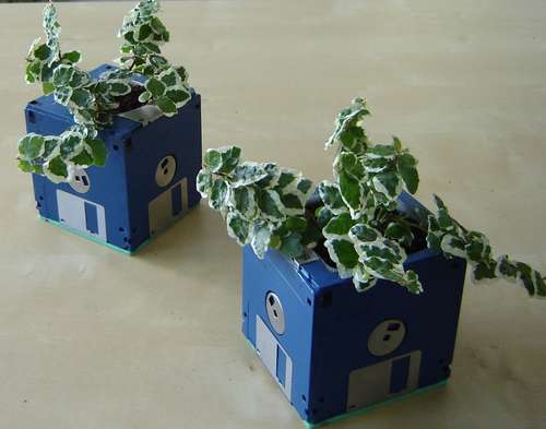 floppy-disk-planter